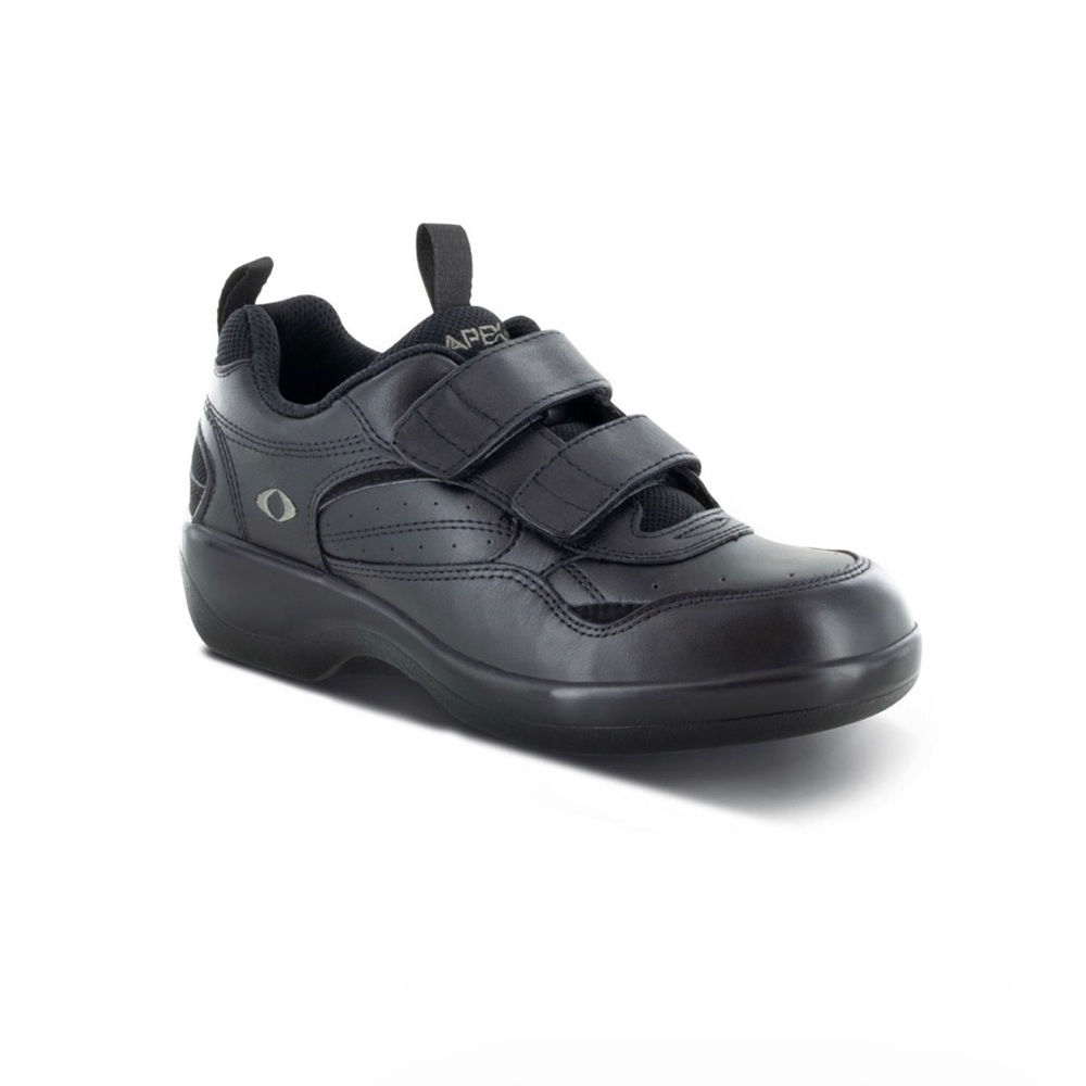 Apex Women's Active Walking Shoe | Biomechanical - Black | Size: 11W | G8010WW11